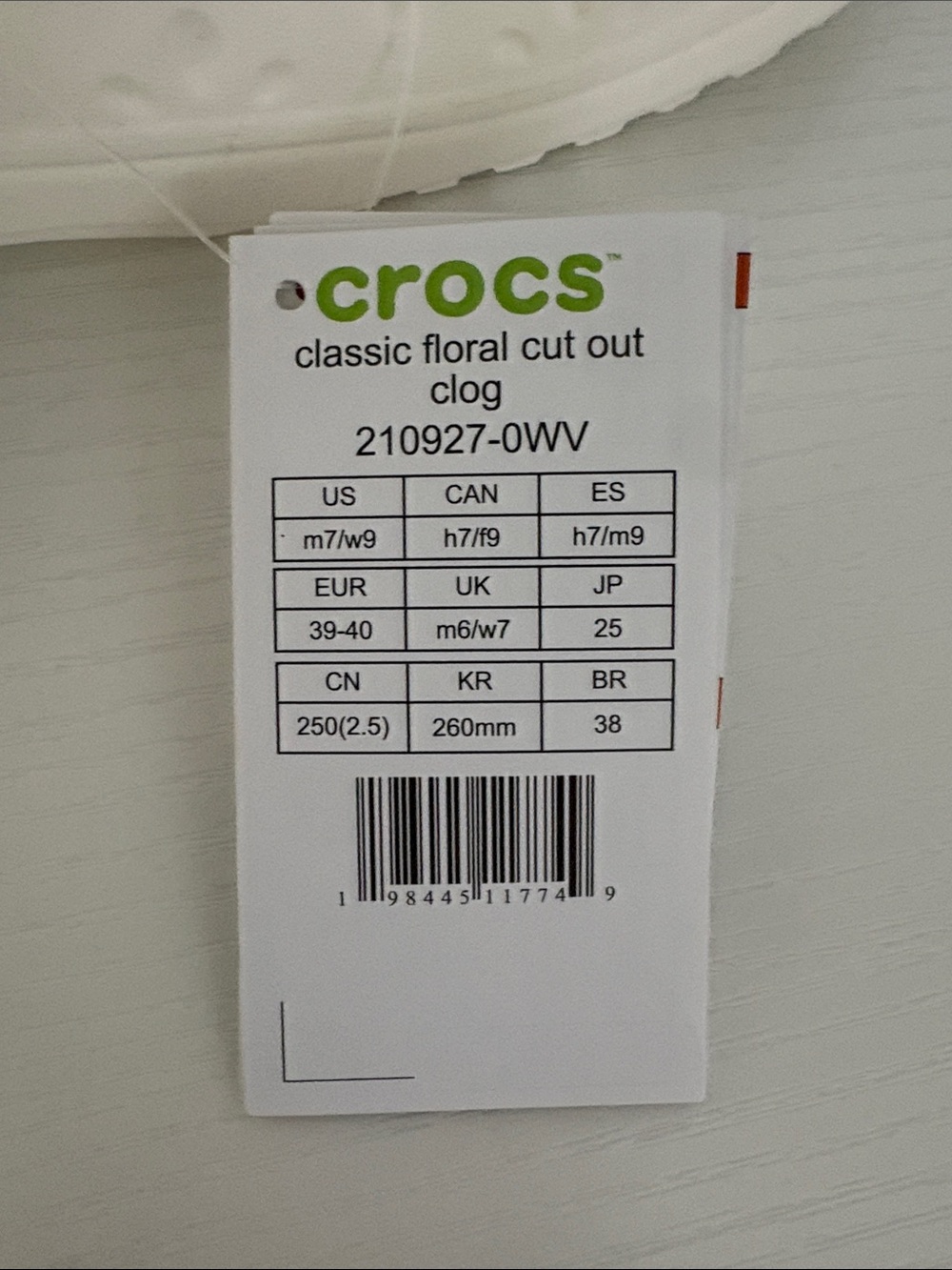 CROCS Floral Cutout Clog - Cream - Picture 2 of 4